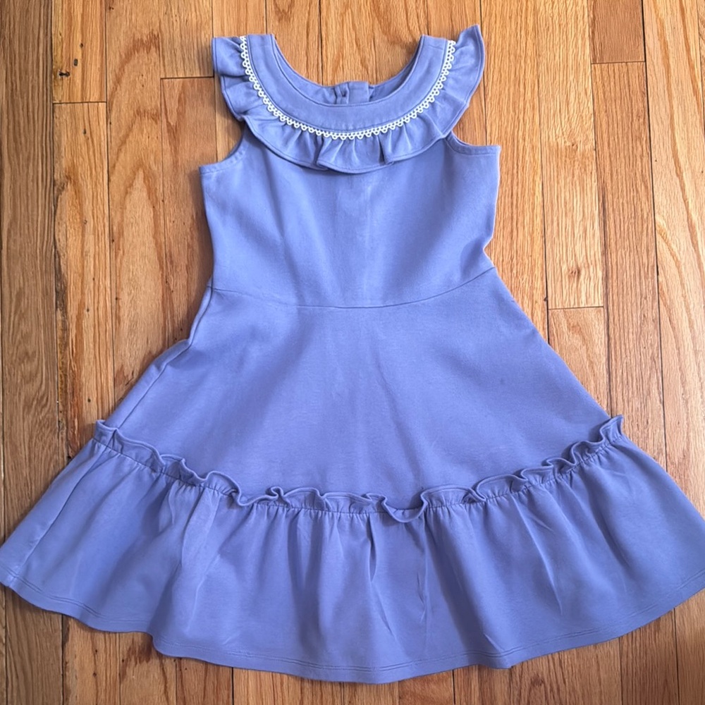 Janie and Jack Lavender Ruffle Kids Dress
